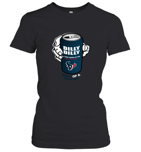 Bud Light Dilly Dilly! Houston Texans Birds Of A Cooler Women's T-Shirt