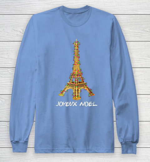 Joyeux Noel French Merry Christmas Eiffel Tower Long Sleeve T-Shirt 8