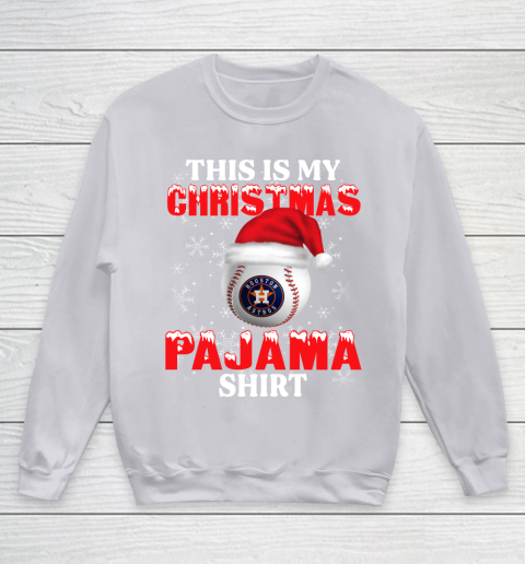 Houston Astros This Is My Christmas Pajama Shirt MLB Youth Sweatshirt 3