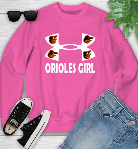 MLB Baltimore Orioles Under Armour Baseball Sports Youth Sweatshirt 6