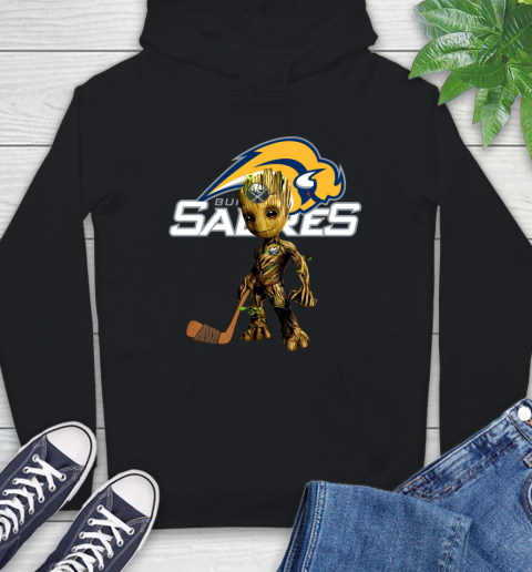 Buffalo Sabres NHL Hockey Groot Marvel Guardians Of The Galaxy Hoodie 2