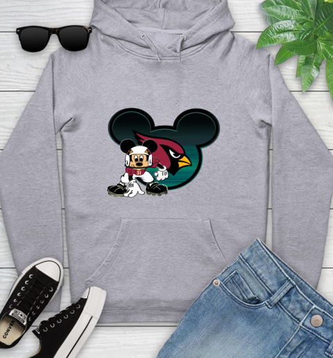 NFL Arizona Cardinals Mickey Mouse Disney Football T Shirt Youth Hoodie 6