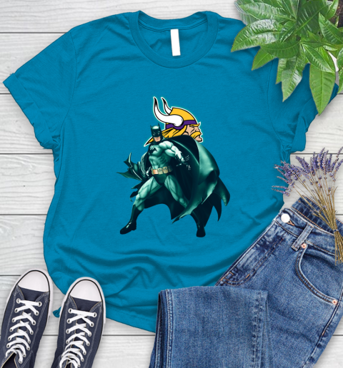 NFL Batman Football Sports Minnesota Vikings Women's T-Shirt 7