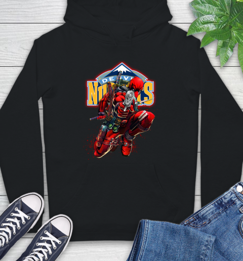 NBA Deadpool Marvel Comics Sports Basketball Denver Nuggets Hoodie 2