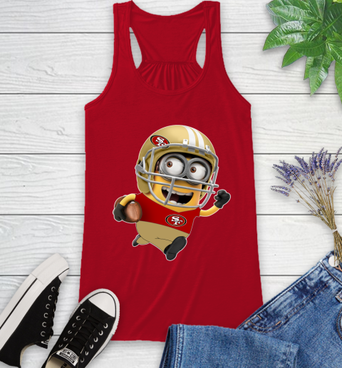 NFL San Francisco 49ers Minions Disney Football Sports Racerback Tank 6