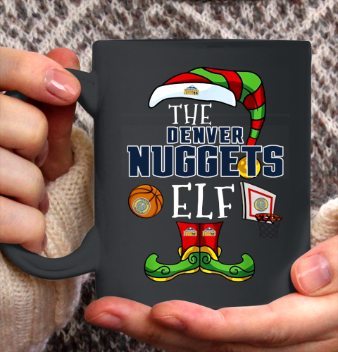Denver Nuggets Christmas ELF Funny NBA Ceramic Mug 11oz