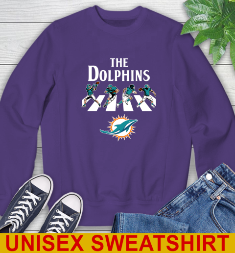 NFL Football Miami Dolphins The Beatles Rock Band Shirt Sweatshirt 4