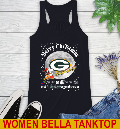 Green Bay Packers Merry Christmas To All And To Packers A Good Season NFL Football Sports Racerback Tank 8