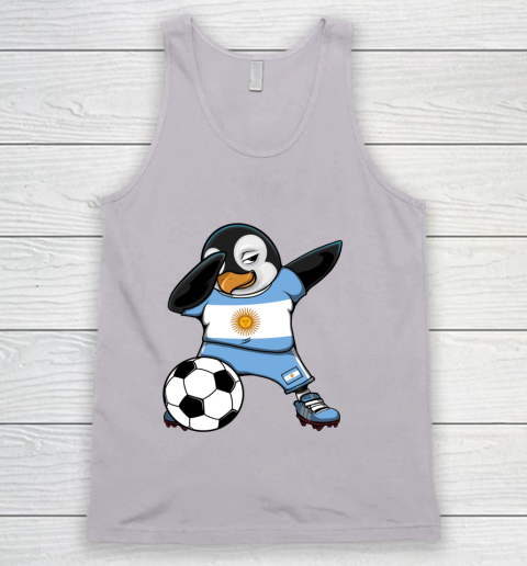 Dabbing Penguin Argentina Soccer Fans Jersey Football Lovers Tank Top 2