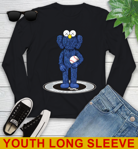 MLB Baseball Chicago White Sox Kaws Bff Blue Figure Shirt Youth Long Sleeve 2