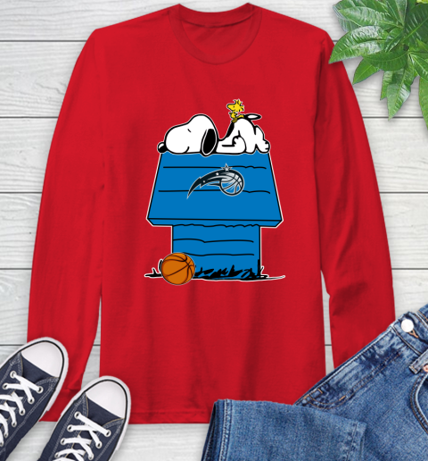 Orlando Magic NBA Basketball Snoopy Woodstock The Peanuts Movie Long Sleeve T-Shirt 10