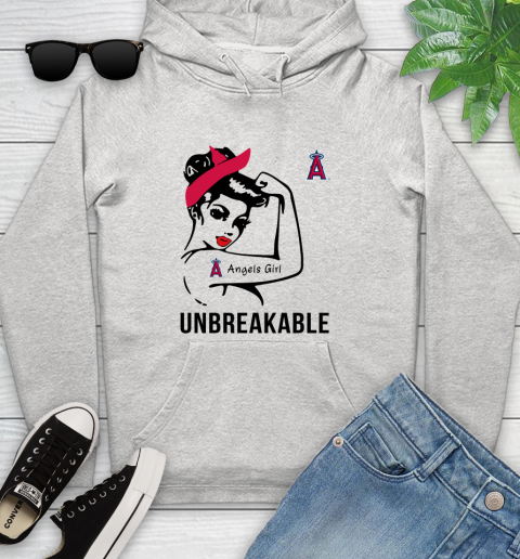 MLB Los Angeles Angels Girl Unbreakable Baseball Sports Youth Hoodie