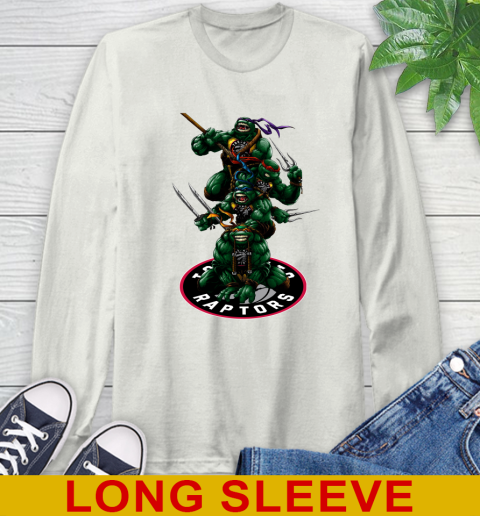 NBA Basketball Toronto Raptors Teenage Mutant Ninja Turtles Shirt Long Sleeve T-Shirt 12