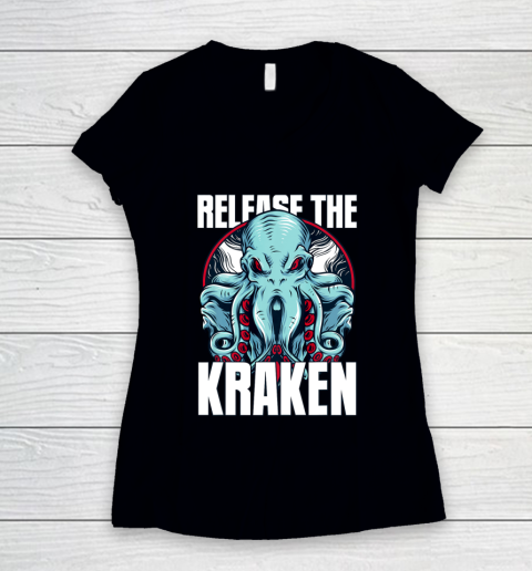 Release the Kraken Women's V-Neck T-Shirt