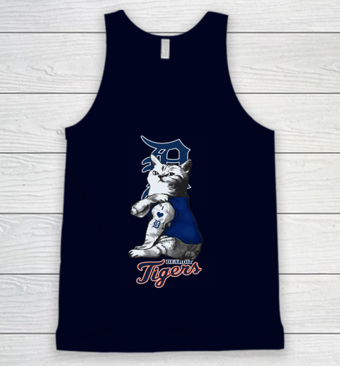 MLB Baseball My Cat Loves Detroit Tigers Tank Top 2