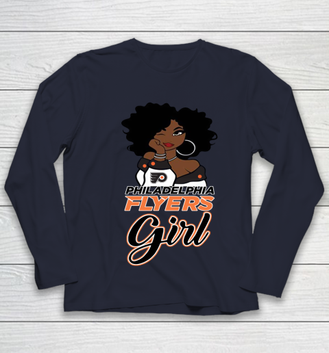 Philadelphia Flyers Girl NHL Youth Long Sleeve 3