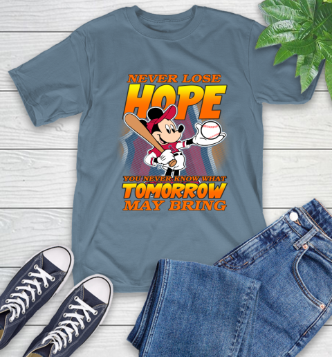 Los Angeles Angels MLB Baseball Mickey Disney Never Lose Hope T-Shirt 8