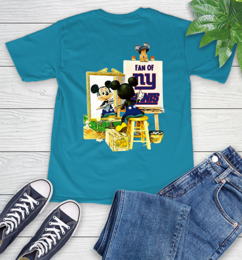 NFL Football New York Giants Mickey Drawing Shirt 10