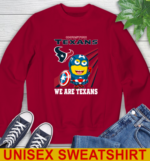 NFL Football Houston Texans Captain America Marvel Avengers Minion Shirt Sweatshirt 9