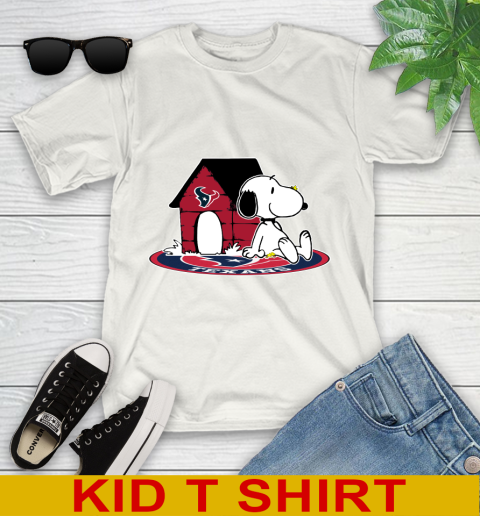 NFL Football Houston Texans Snoopy The Peanuts Movie Shirt Youth T-Shirt