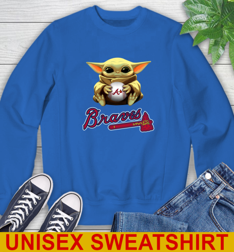 MLB Baseball Atlanta Braves Star Wars Baby Yoda Shirt 33