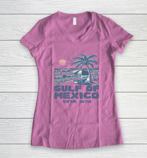 Gulf of Mexico Forever Est 1672 Women's V-Neck T-Shirt 6