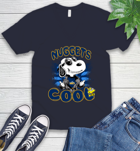 NBA Basketball Denver Nuggets Cool Snoopy Shirt V-Neck T-Shirt 2