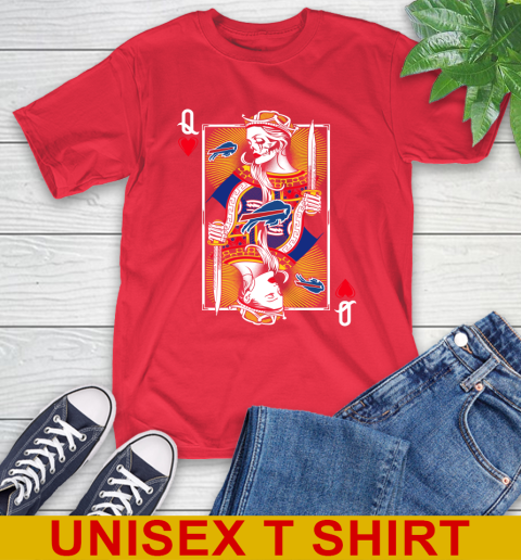 NFL Football Buffalo Bills The Queen Of Hearts Card Shirt T-Shirt 12