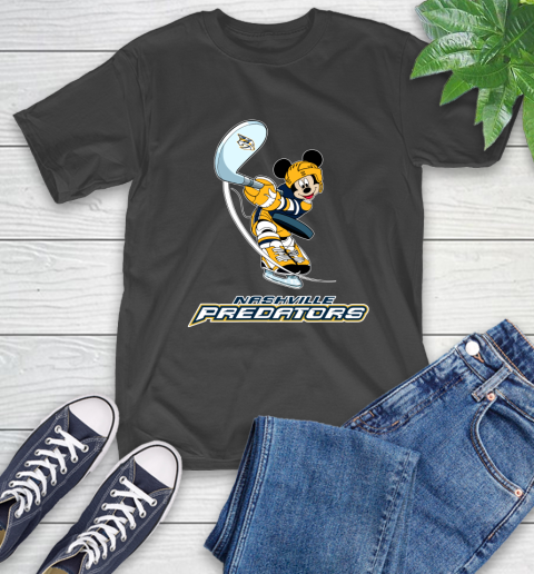 NHL Hockey Nashville Predators Cheerful Mickey Mouse Shirt T-Shirt