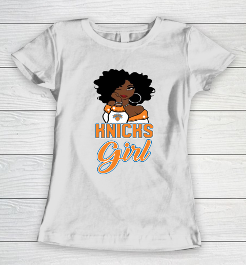 New York Knicks Girl NBA Women's T-Shirt 3