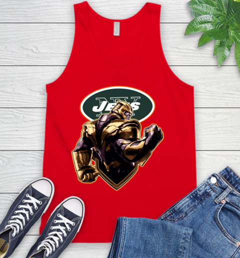 NFL Thanos Avengers Endgame Football Sports New York Jets Tank Top 6