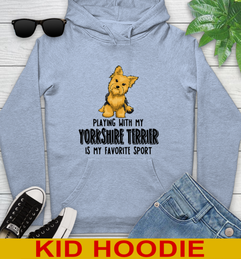 Playing with my yorkshire terrier is my favorite sport 118