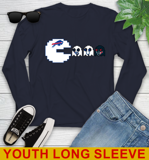 Buffalo Bills NFL Football Pac Man Champion Youth Long Sleeve 3