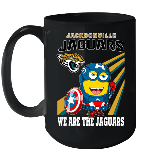 NFL Football Jacksonville Jaguars Captain America Marvel Avengers Minion Shirt Ceramic Mug 15oz