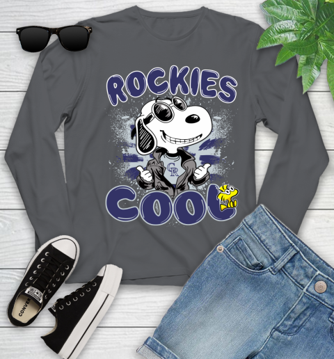 MLB Baseball Colorado Rockies Cool Snoopy Shirt Youth Long Sleeve 9 MLB Baseball Colorado Rockies Cool Snoopy Shirt Youth Long Sleeve - Image 9