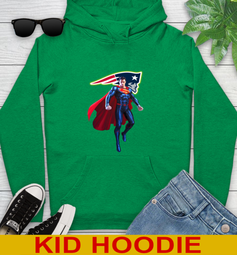 NFL Superman DC Sports Football New England Patriots Youth Hoodie 8