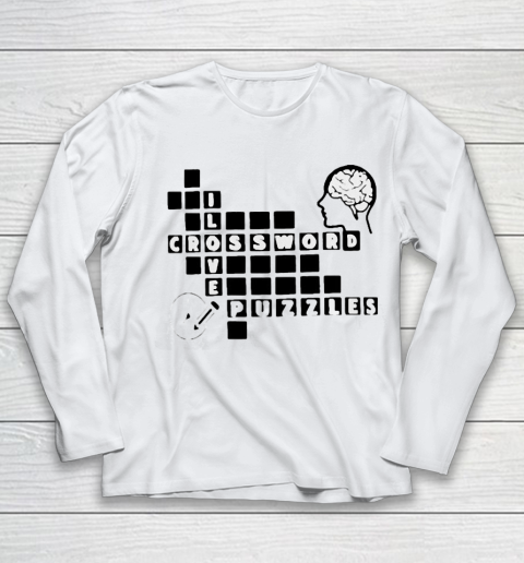 Casual Shirt Crossword Clue, Lacked Originality Crossword, Crossword Puzzle Shirt, Crossword Lover Youth Long Sleeve