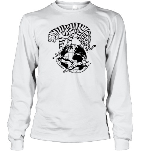 The dark side of nature tiger pop Long Sleeve T-Shirt