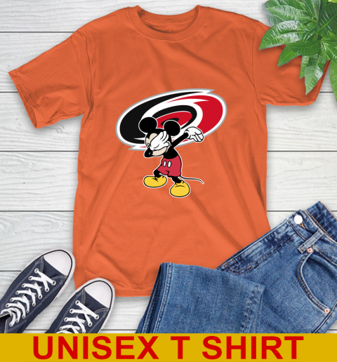 Carolina Hurricanes NHL Hockey Dabbing Mickey Disney Sports T-Shirt 5