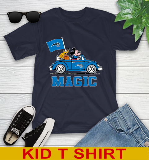 NBA Basketball Orlando Magic Pluto Mickey Driving Disney Shirt Youth T-Shirt 3