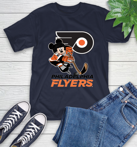 NHL Philadelphia Flyers Mickey Mouse Disney Hockey T Shirt T-Shirt 4