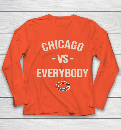 Chicago Bears Vs Everybody Youth Long Sleeve 3