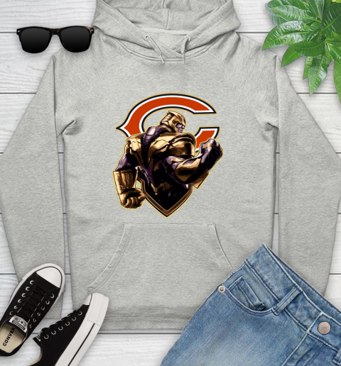 NFL Thanos Avengers Endgame Football Sports Chicago Bears Youth Hoodie