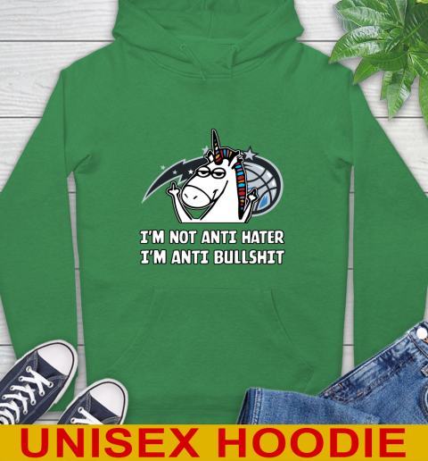 Orlando Magic NBA Basketball Unicorn I'm Not Anti Hater I'm Anti Bullshit Hoodie 8