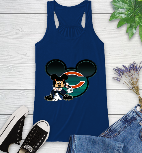 NFL Chicago Bears Mickey Mouse Disney Football T Shirt Racerback Tank 9
