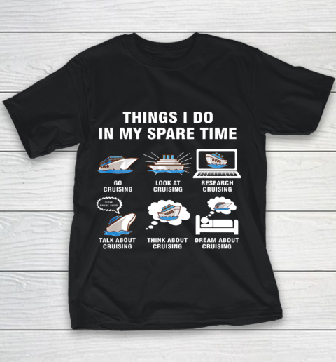 6 Things I Do In My Spare Time Cruising Lovers Youth T-Shirt