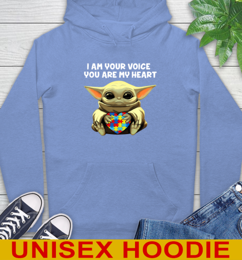 I Am Your Voice You Are My Heart Baby Yoda Autism Awareness Shirt 23