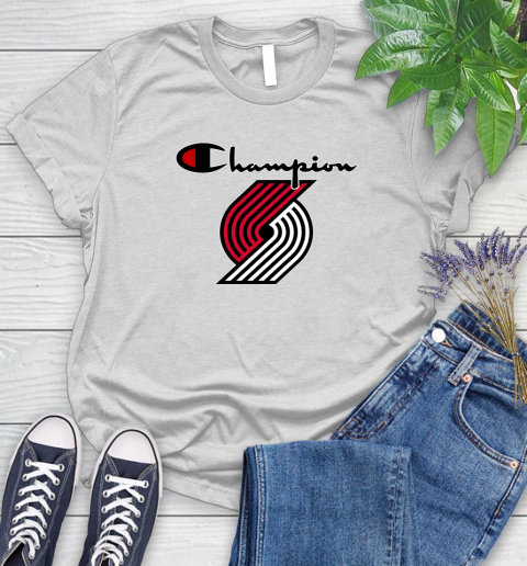 NBA Basketball Portland Trail Blazers Champion Shirt Women's T-Shirt