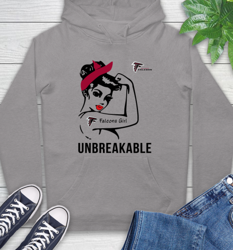 NFL Atlanta Falcons Girl Unbreakable Football Sports Hoodie 4