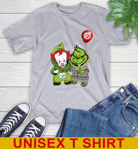 Pittsburgh Steelers Baby Pennywise Grinch Christmas NFL Football T-Shirt 6